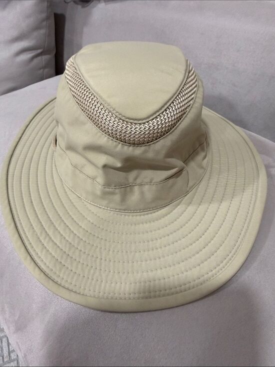 The Airflo Tilley Hat Size 7 1/8 Cream Beige Wide Brim LTM6 Outdoor Vented main image 13